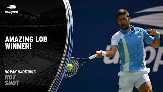 Novak Djokovic Pulls Off an Amazing Lob Winner! | 2023 US Open