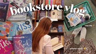 bookstore vlog 📚🌷 spend the day book shopping with me at barnes & noble + book haul! *cozy vlog*