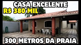 🏡 Casa de Praia bem localizada com área gourmet e lote inteiro por R$ 380 MIL 🏡 Itanhaém Litoral Sul