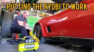 Using the Ryobi ONE+ 18V Cordless 1 Gallon Portable Air Compressor