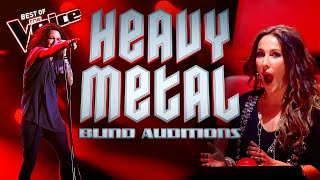 HEAVY METAL Blind Auditions on The Voice | Top 10