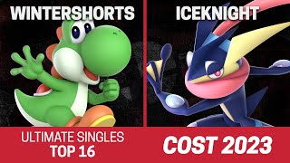 COST 2023 Singles Top 16 - WinterShorts (Yoshi) vs IceKnight (Greninja) - SSBU Tournament