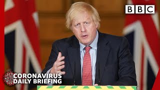 Single adults can form support bubbles - Boris Johnson: Covid-19 Government Briefing 🔴 BBC