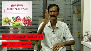 துவர்ப்புச்சுவை 10 தாய்க்குச் சமமாணது  (Astringent taste)