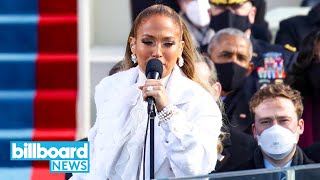 Jennifer Lopez Performs Patriotic Melody at Biden-Harris Inauguration | Billboard News