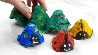 Egg Carton Bugs Recycle Craft for Kids