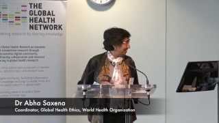 Dr Abha Saxena, Coordinator, Global Health Ethics, World Health Organization