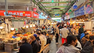 Seoul KOREA - Gwangjang Market Street 2024 [Travel Vlog]