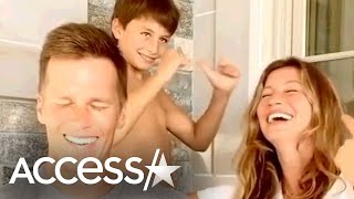 Tom Brady & Gisele Bündchen's Son Crashes Their Couples Challenge
