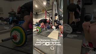 Canadian National Saxon Deadlift Record @ 249lbs