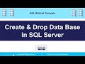Create and Drop database in SQL Server using Management studio using SQL Script Query