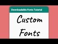 Simple CUSTOM FONTS for your Android App (Downloadable Fonts Kotlin Android Tutorial)