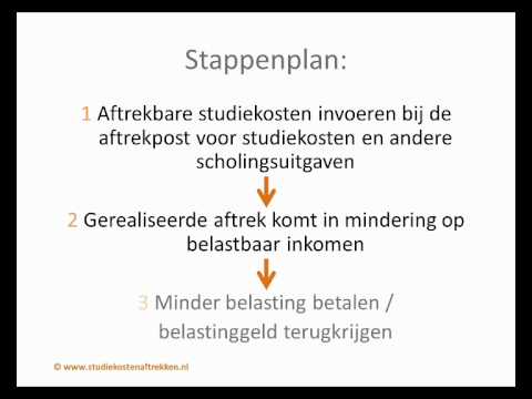 Studiekosten Aftrekken En Minder Belasting Betalen.wmv - YouTube