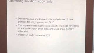 Faster persistent data structures through hashing - Johan Tibell