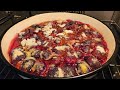 Plum pie - an old-fashioned treat for all time, no crust, no dough