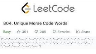 Unique Morse Code Words LeetCode Solution Explained | Python #dailychallenge #leetcode #youtube