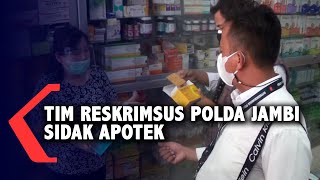 Tim Reskrimsus Polda Jambi Sidak Apotek