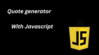 QuoteMaster: Building a Random Quote Generator with HTML, CSS, and JavaScript #JavaScriptProjects