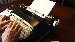 Sears Electric Twelve (1963) typewriter demo