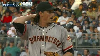 SF@SD: Samardzija gets Myers looking in the 4th