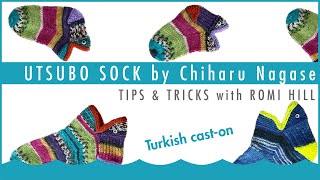 Utsubo Sock Tutorial: Turkish Cast-On using Magic Loop or DPNs