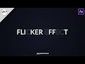 Text Flicker Effect Tutorial | Text Animations | After Effects Tutorial | No Plugins | GSP Creations