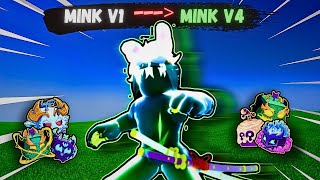 ⚡How I Evolved from MINK V1 to V4 in Blox Fruits! (INSANE SPEED)