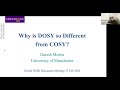 Why Is DOSY So Different From COSY? | Prof. Gareth Morris | Session 80