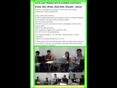 UAE's No.1 SAP Training - Dubai Leading SAP Traning Institute UAE's No.1 SAP Training - Dubai Leading SAP Traning Institute