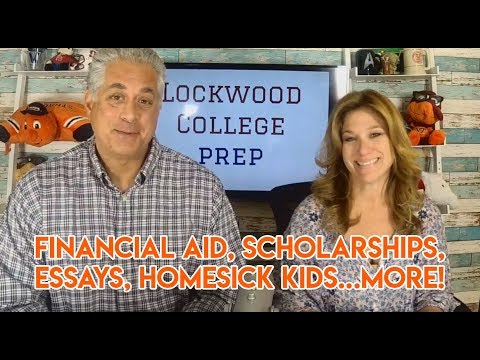 Financial Aid, Scholarships, Essays, Homesick Kids...more! Financial Aid, Scholarships, Essays, Homesick Kids...more!