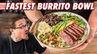 Making A Burrito Bowl Faster Than Chipotle | But Faster