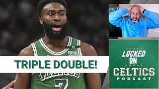 Shorthanded Boston Celtics, nearly upset Milwaukee Bucks behind Jaylen Brown triple double