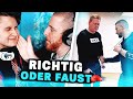 Unge REAGIERT auf RICHTIG oder FAUST - Mois & Knossi 🥊 ungespielt Reaktion