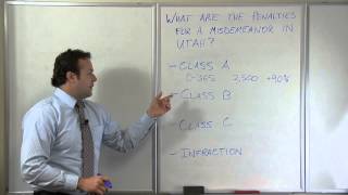 What are the penalties for a misdemeanor in Utah?
