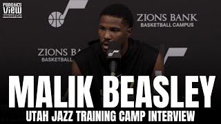Malik Beasley talks Mentoring Utah Jazz Rookies, Best Shooter on Utah & Impressions at Utah Camp