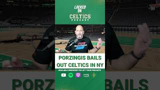 Kristaps Porzingis bails out Boston Celtics in opening night win