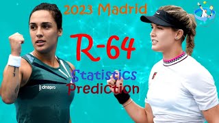 Martina Trevisan vs Eugenie Bouchard - 2023 Madrid Open(WTA 1000) Round Of 64 Match Preview