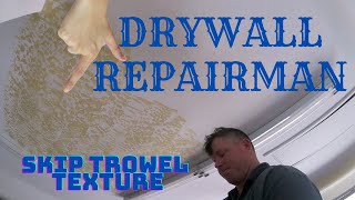 learn about different ceiling texture designs and how to effectively apply skip trowel texture