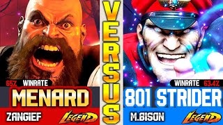 SF6 [FT10] Zangief (MenaRD Vs 801 Strider) M.Bison ▰ High Level