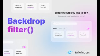 Tailwind Css Tutorial | Gradient - Backdrop | Dev Promote