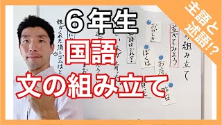 国語　文の組み立て　主語と述語！？　６年生