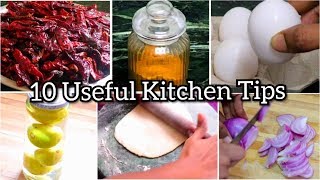 10 பயனுள்ள சமையலறை குறிப்புகள் / 10 Useful Kitchen Tips \u0026 Tricks in தமிழ்