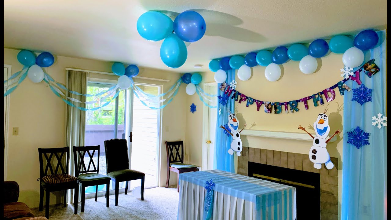 Disney Frozen Theme Party Decoration Ideas Elsa Birthday Decorations You