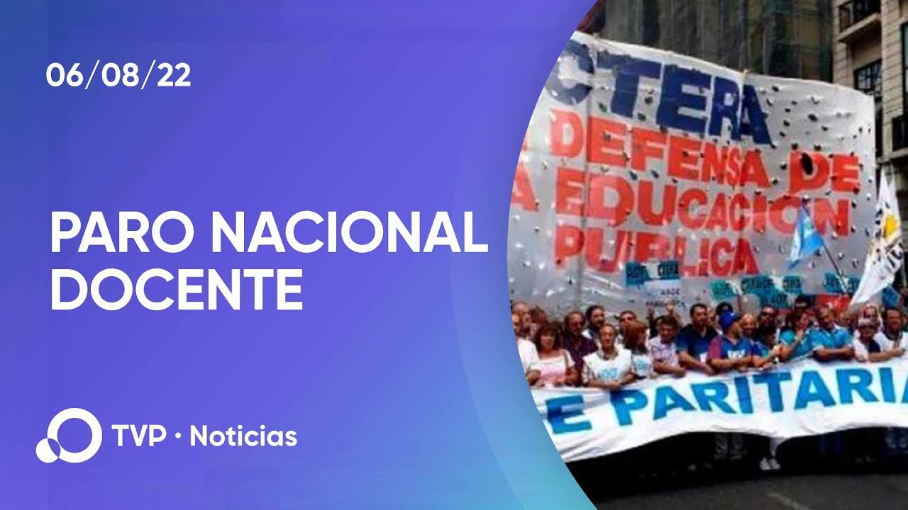 Anuncian Un Paro Nacional Docente - YouTube