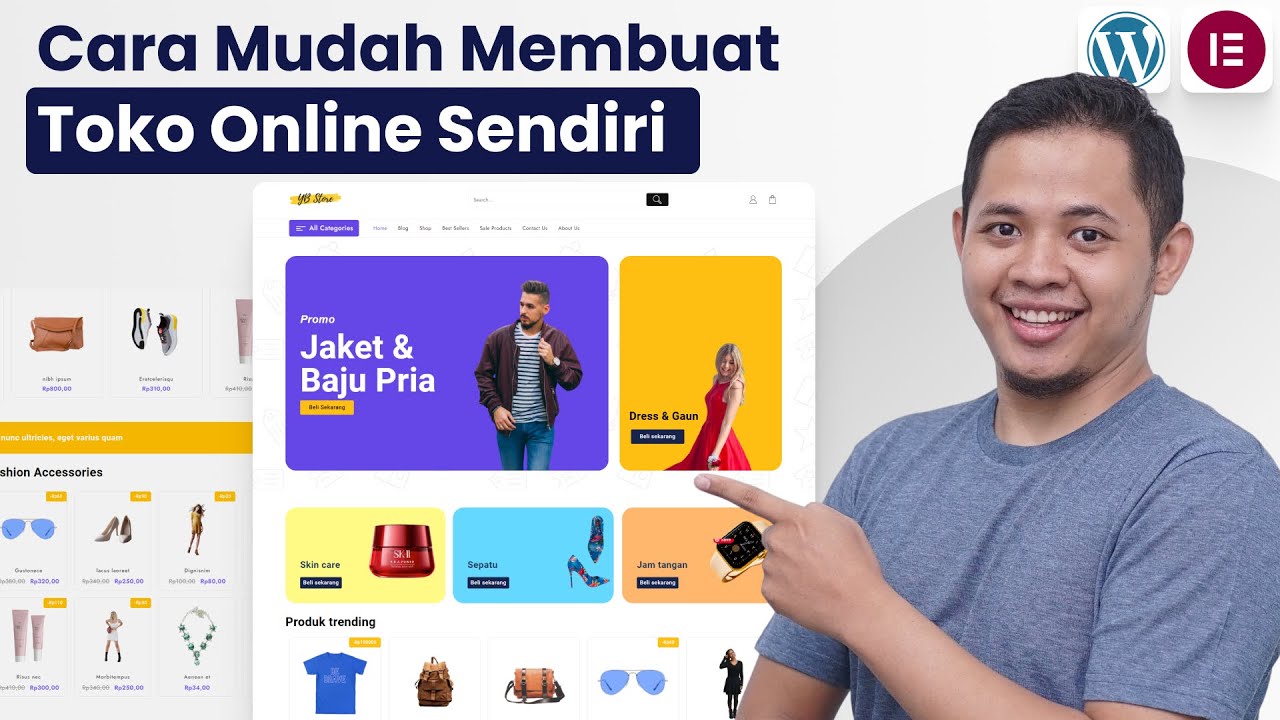 Cara Mudah Membuat Website Toko Online Dari Nol - Full Lengkap - YouTube