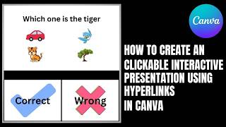 Creating a Clickable Interactive Presentation with Hyperlinks in Canva | Step-by-Step Tutorial