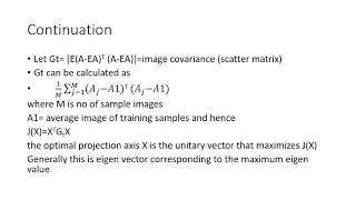 Face recognition using 2D PCA