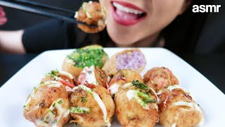 ASMR -  Takoyaki and Inari | Eating Sounds | Mukbang 먹방