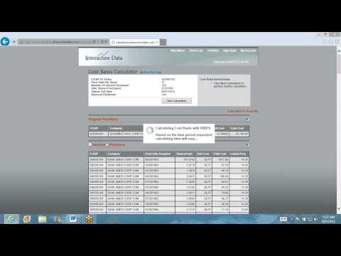 Cost Basis Calculator Cost Basis Calculator