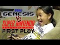 11-Year-Old plays SNES and Genesis for the first time!